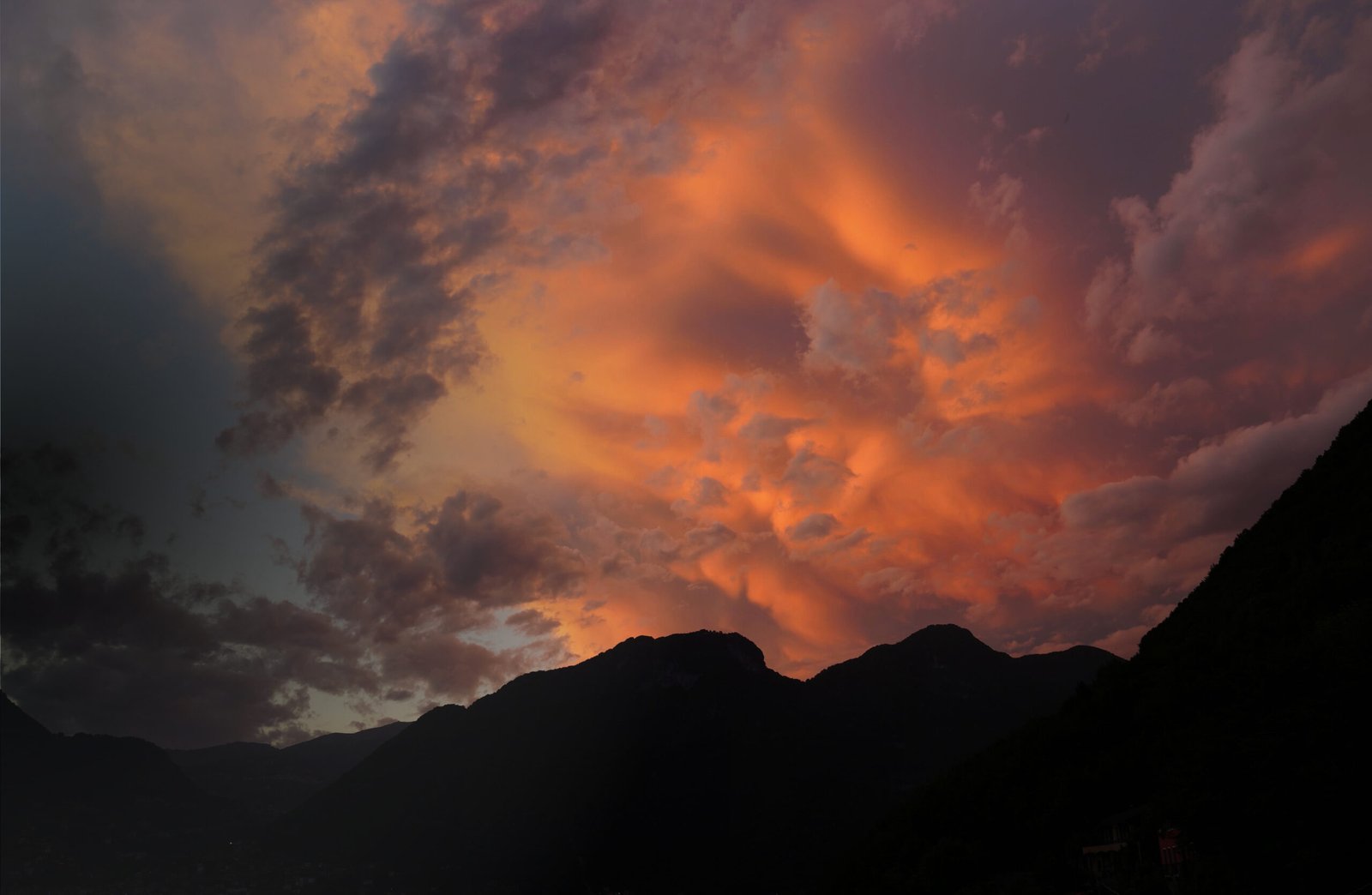 Sonnenuntergang am Comer See